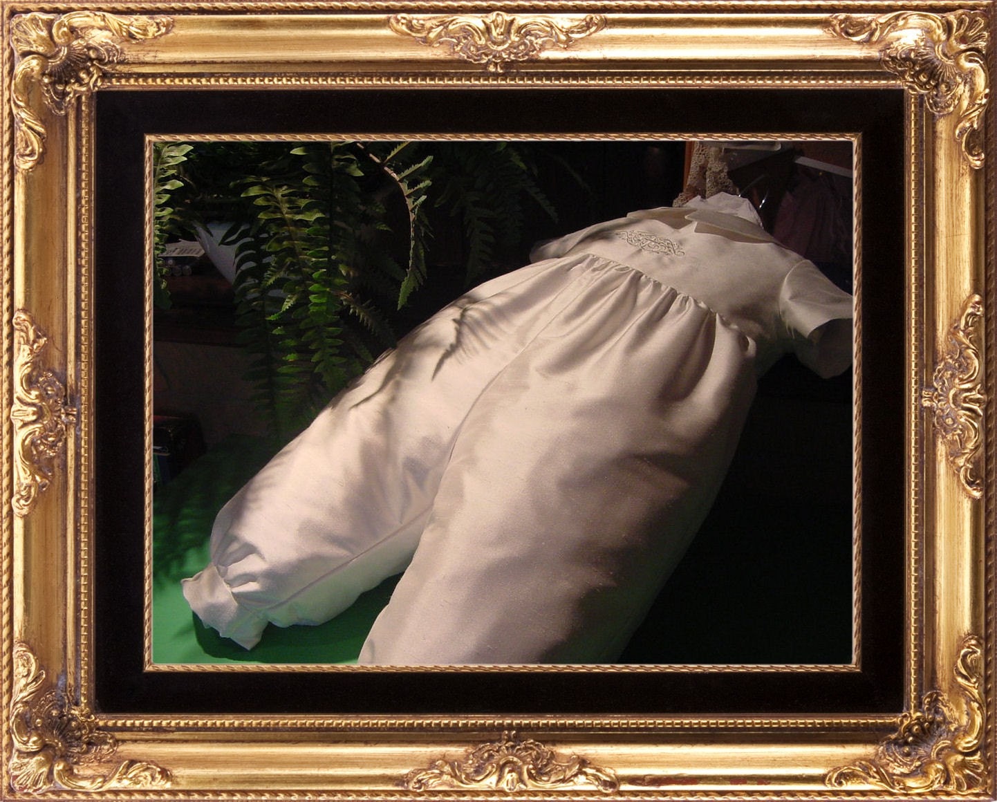 Christopher,  Antique White Silk Christening Suit & Cap