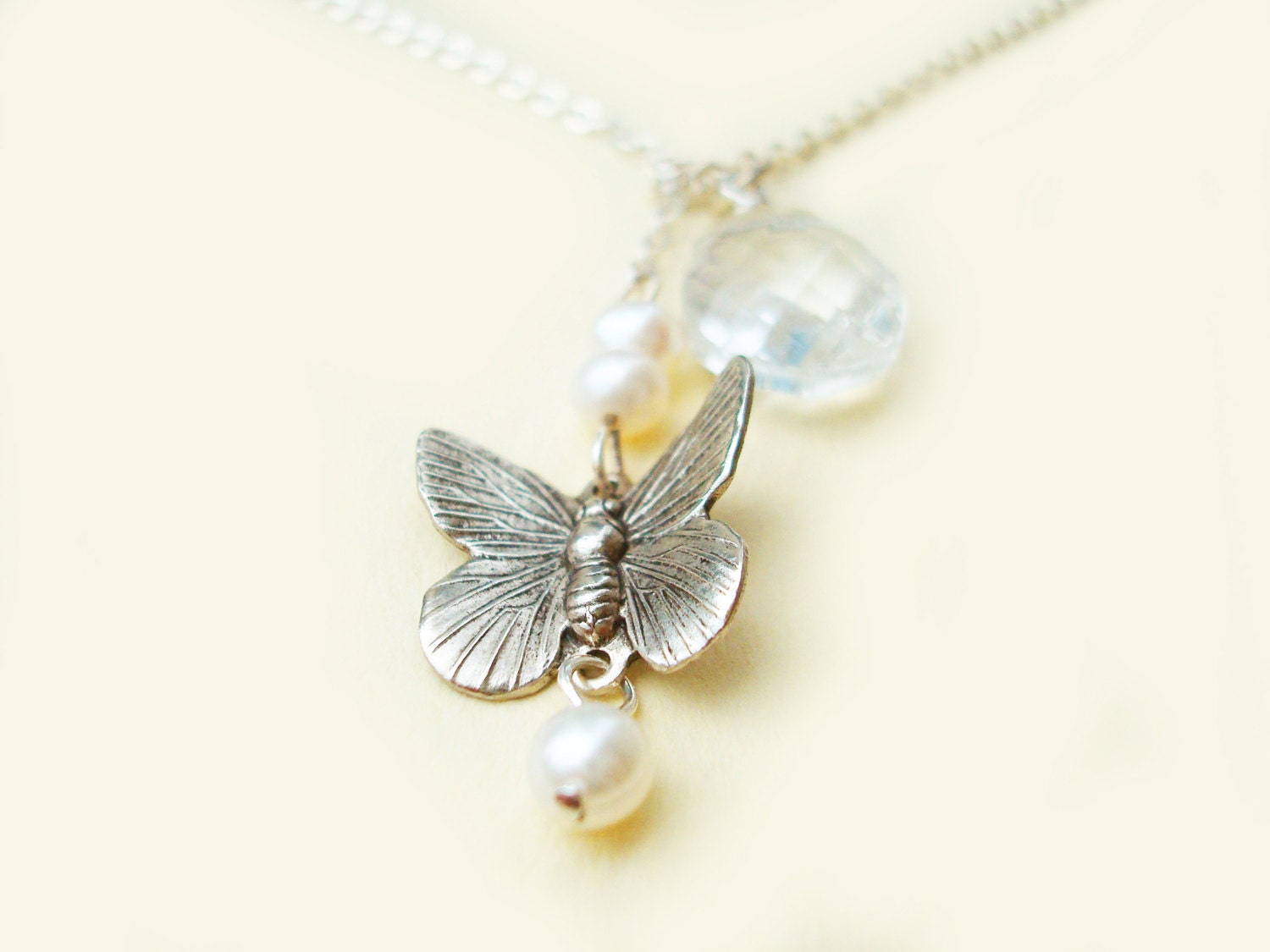 Flutter Lariat Necklace (choose your colors)
