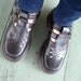 vintage T-Strap Doc Martens, Black Leather Mary Janes, made in England