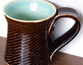 Brown and Blue Mug