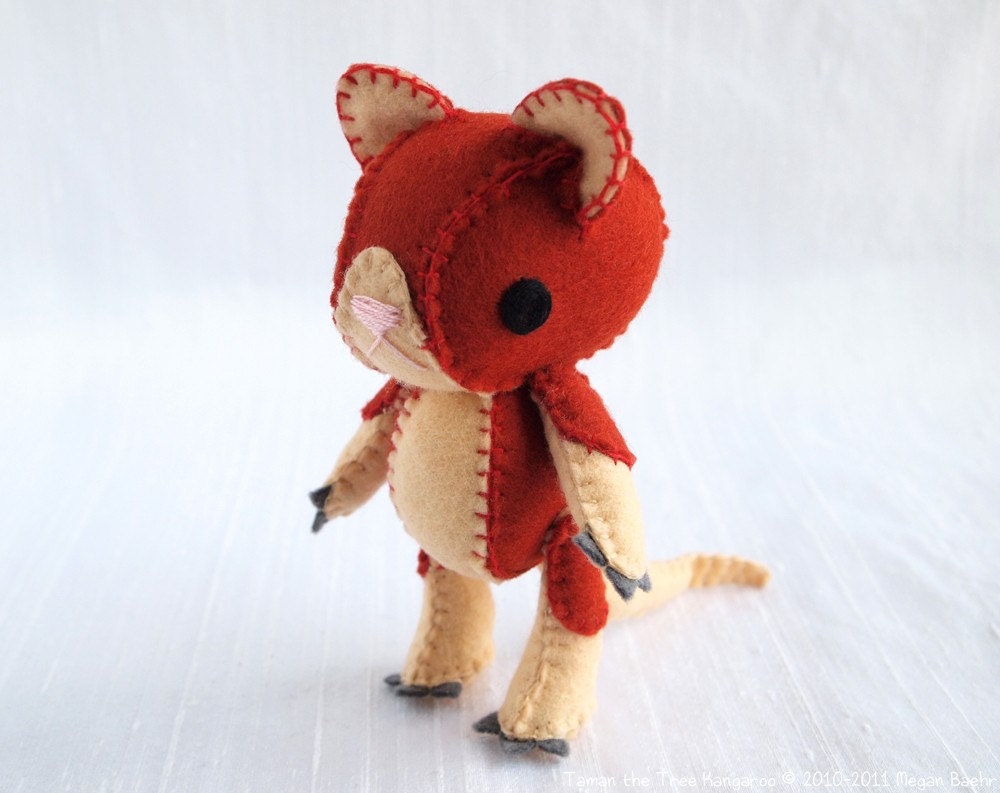 Tree Kangaroo Plush Art Doll, Taman