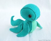 Plesiosaur Plush Art Doll, Champ (Made to Order