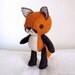 Red Fox Plush Art Doll, Aiden (Made to Order)