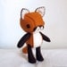 Red Fox Plush Art Doll, Aiden (Made to Order)