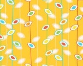 Savanna Bop---Leaf Stripe in Orange--1 yard--Thomas Knauer for Andover Fabrics