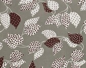 Flea Market Fancy---Leaf and Dot in Grey--1 yard--Denyse Schmidt for Free Spirit Fabrics