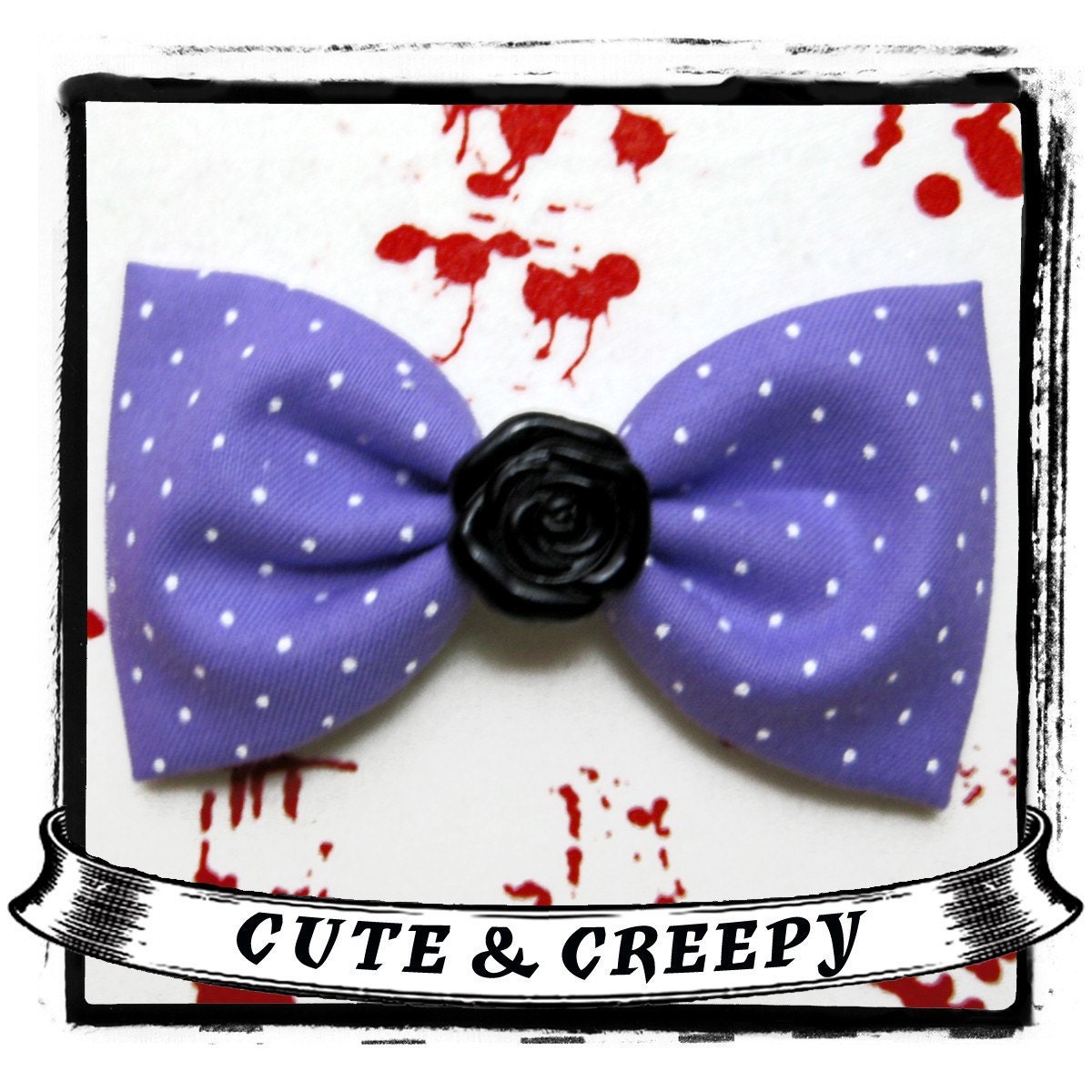 Black Rose Hair Clip