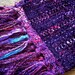 handwoven scarf blackberry, long
