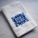 DON'T PANIC Hitchhiker's Towel - Royal Blue