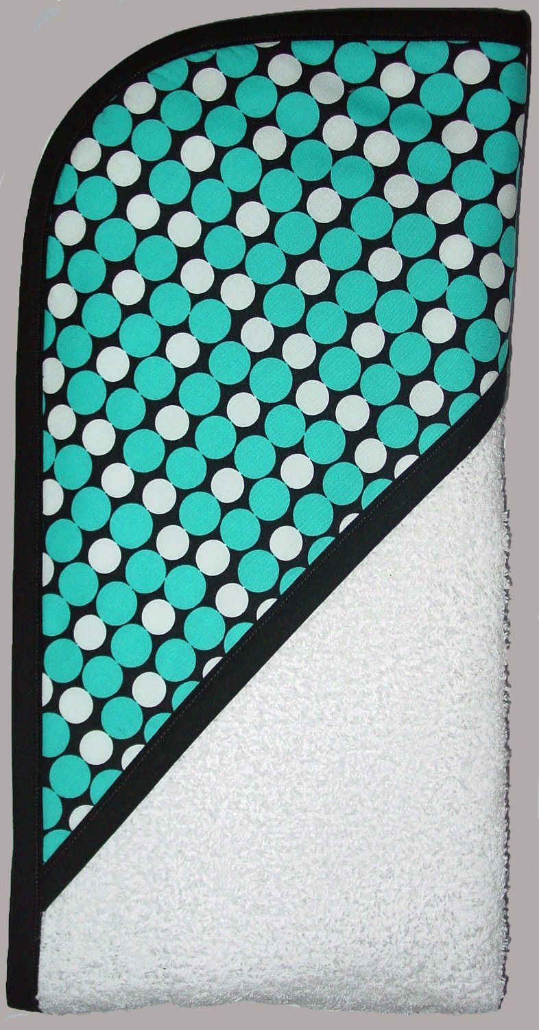 Baby Bath Towel Hooded Modern, Toddler Child Kids Gift  Modern Baby Polka Dots Beach Towel