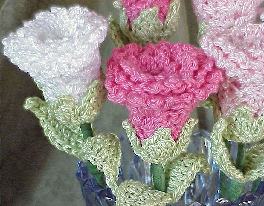 crochet rose flower