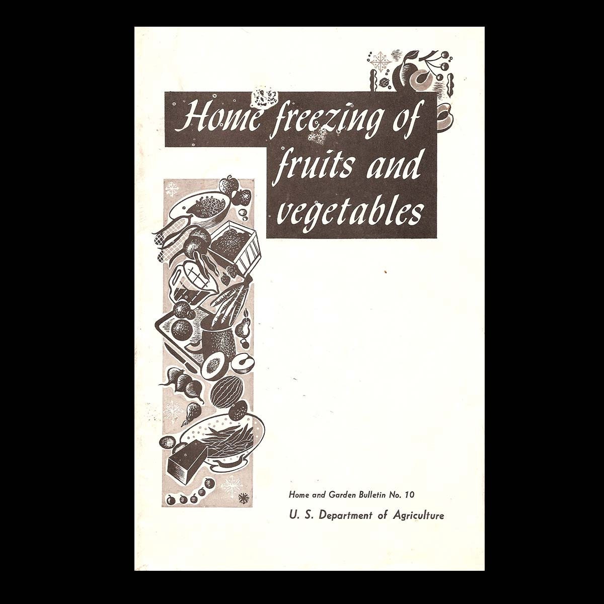 Home Freezing of Fruits and Vegetables - Vintage Recipe Booklet c. 1973