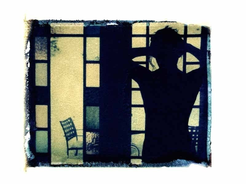 Photography Polaroid Silhouette Stained Glass Erotic Vintage Art  8x10 Print