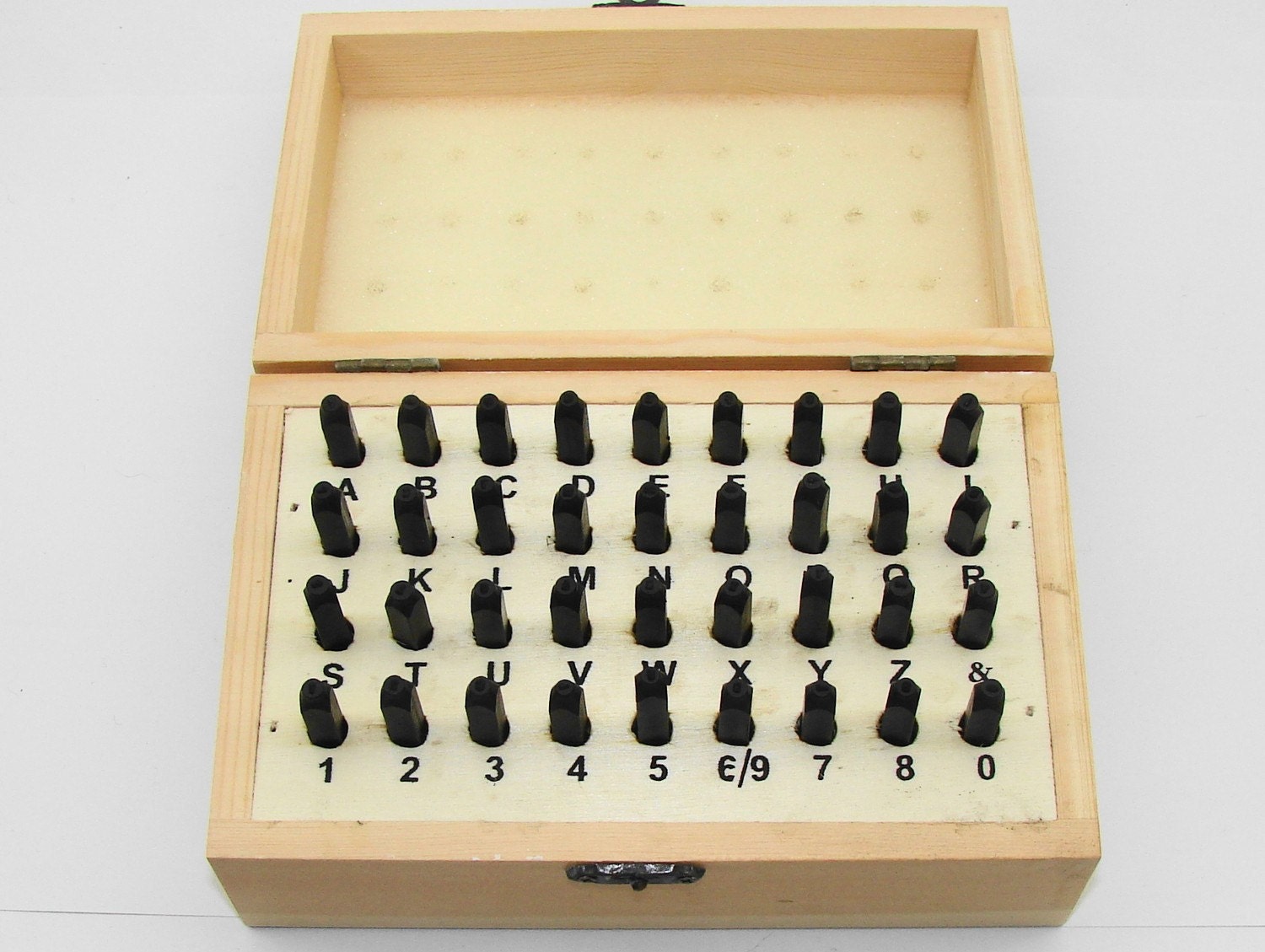 36Pc. 1/16" (1.5mm) Letter & Number Stamping Set With Case