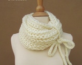 Veronica-Infinity-Loop Scarf-Winter White