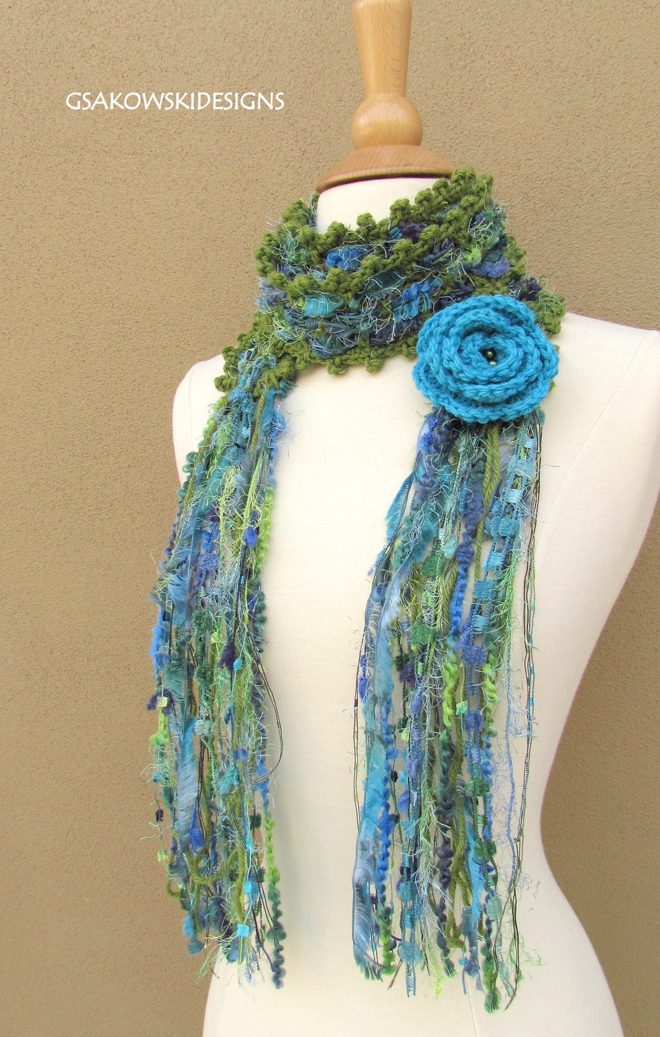 Gloria Scarf-Turquoise