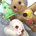 Bright Buttony Hanging Heart Decoration