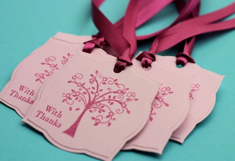 Set of 10 "With Thanks" Gift Tags