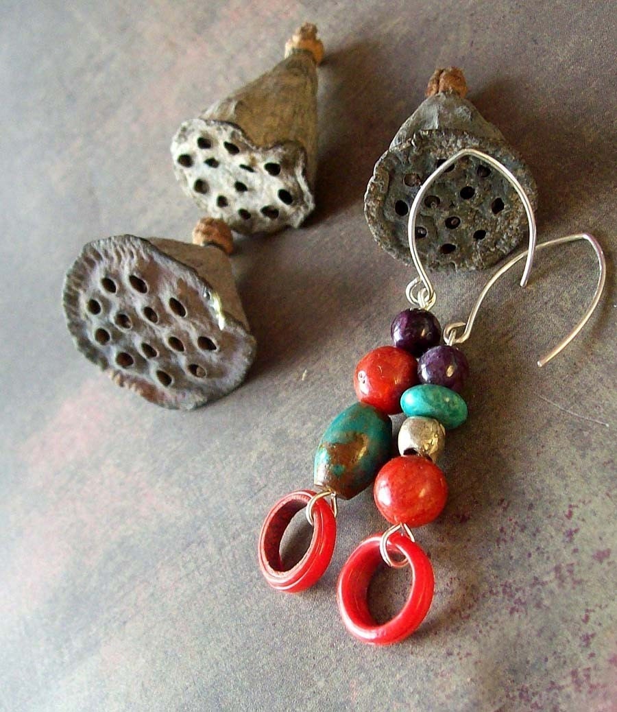 Oromo Tribal assymetric earrings