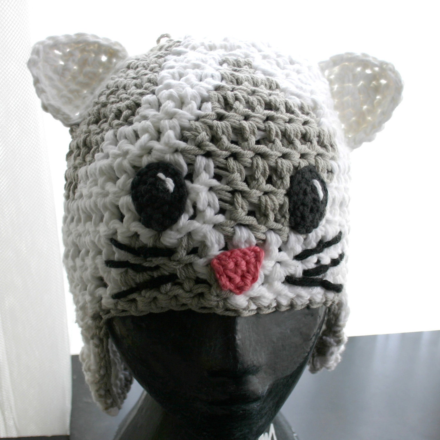 Kitty Hat with Ear Flaps