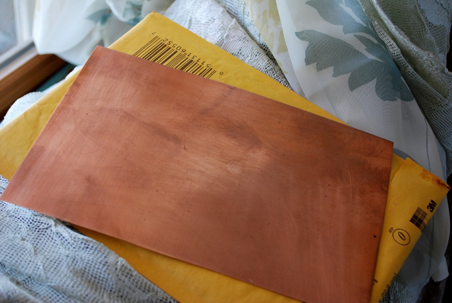 24G Copper sheet  8" x 5" FREE SHIPPING