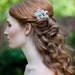 Rhinestone Flower Bridal Comb Sparkling and Gorgeous
