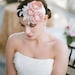 Blush Dupioni Silk Mini Hat with Sparkle As Seen On Style Me Pretty