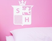 Monogram Crest - vinyl surface decal