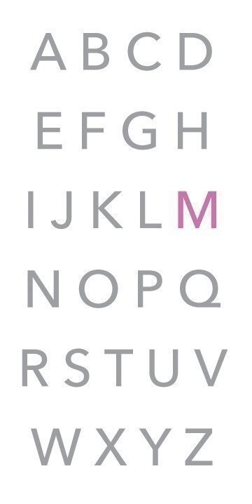 LARGE Block Alphabet - vinyl wall art decals graphic stickers letters