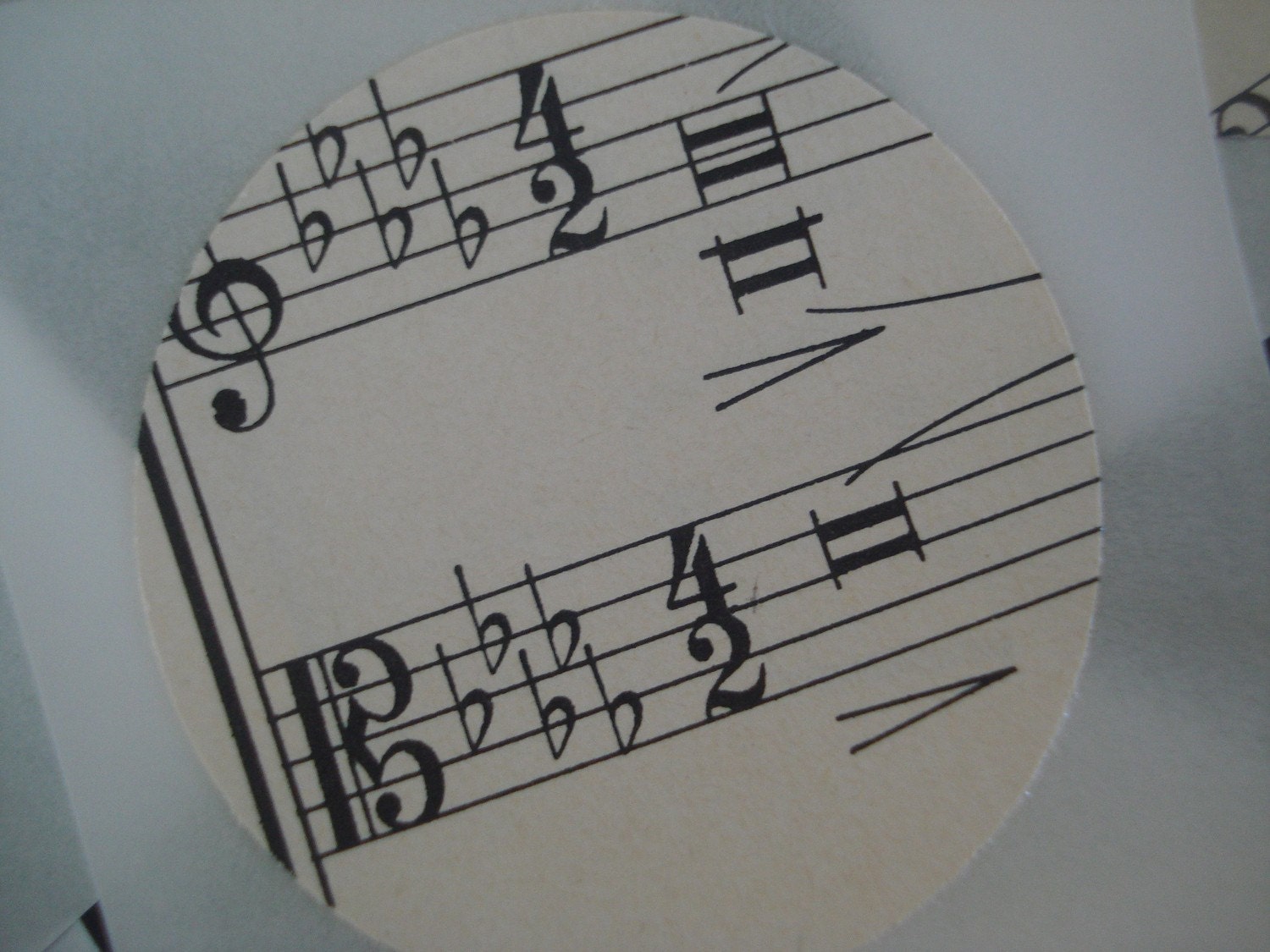 Vintage Music Sheets stickers/seals