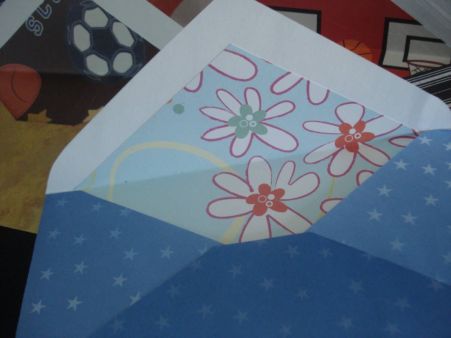 Set of 10 colorful envelopes for mailing needs