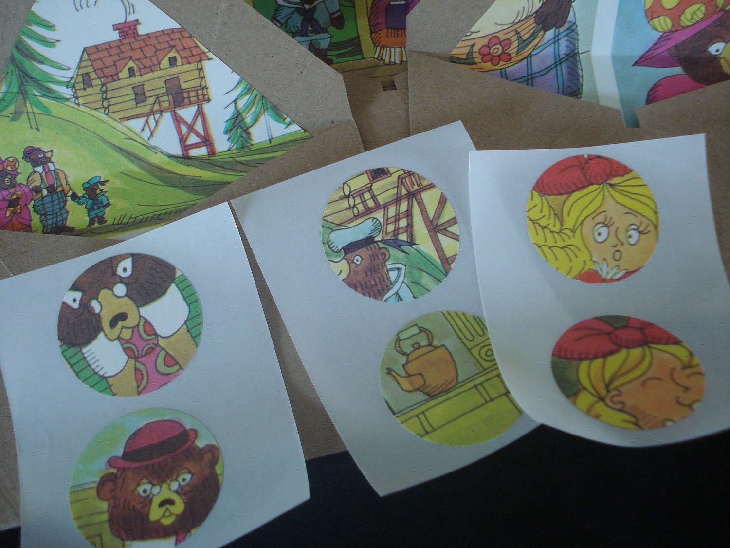 Reserved for Elisha Goldilocks and the Three Bears stationery