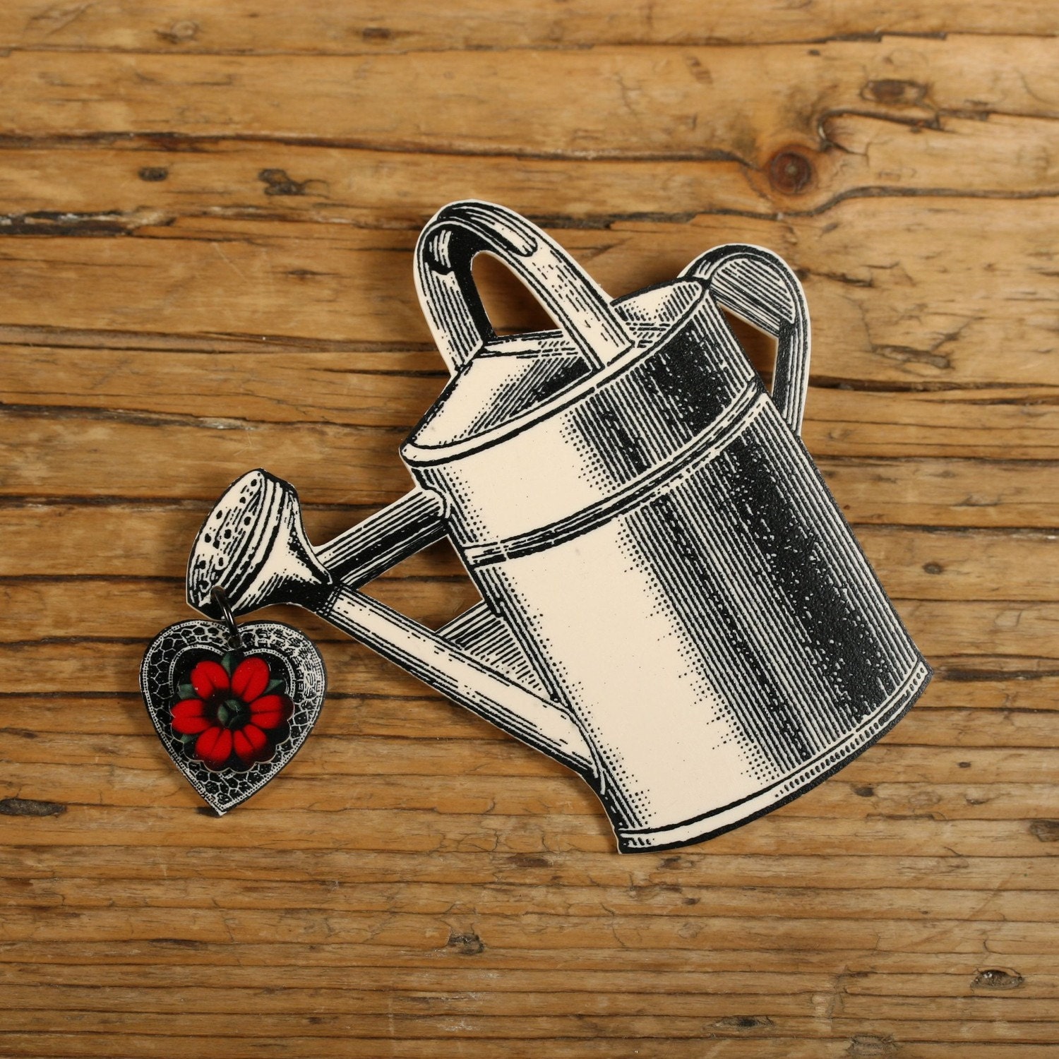 Watering Can Brooch
