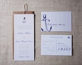 Anchor Nautical Wedding Invitations