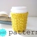 PDF Knitting Pattern Good Morning Sunshine Coffee Cozy