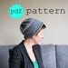 PDF Knitting Pattern Elysium Unisex Slouch Hat