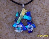 Dichroic glass pendant