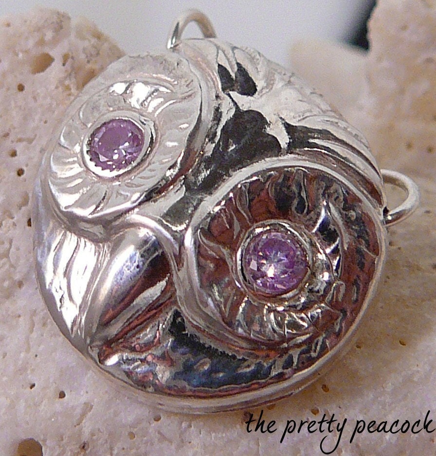 Good Karma Wise Owl Eco Friendly Pendant with Birthstones