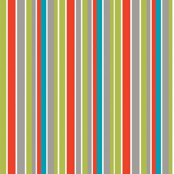 Riley Blake Puppy Park Stripes Green Flannel Fabric By-the-Yard, 1 yard