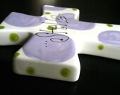Children's Hand Painted Ceramic Cross - Great Baptism, Christening or Shower Gift
