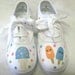 Girls Ice Cream Shoes, Baby and Toddler, Hand Painted, Kids, Cotton Canvas Sneakers