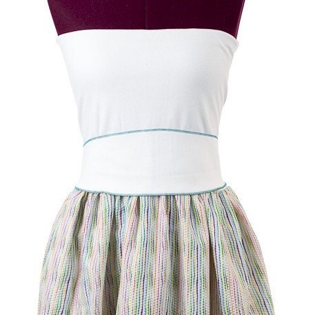 Spring Lines Tube Dress