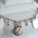 Mother of Pearl and Vintage Seashell Charm Bracelet