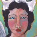 Angel With Big Bow Signed Print 5 x 7
