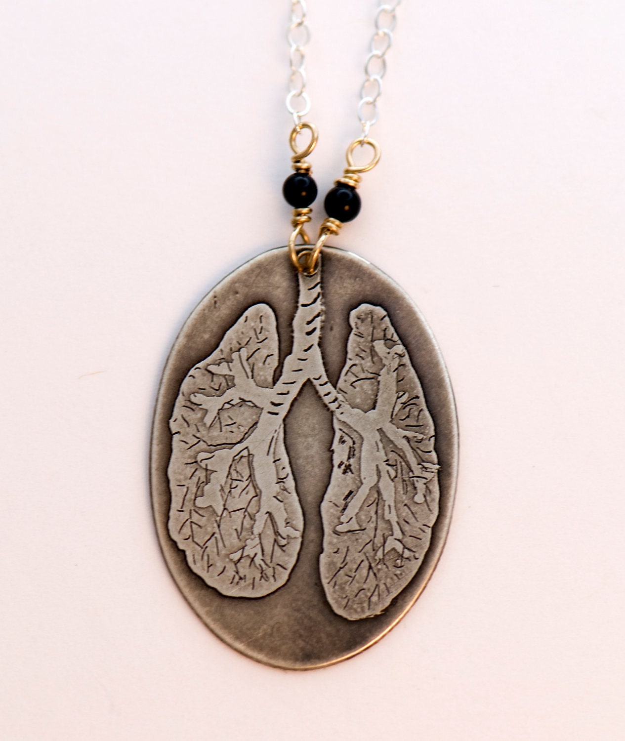 Healthy Lungs Etched Necklace