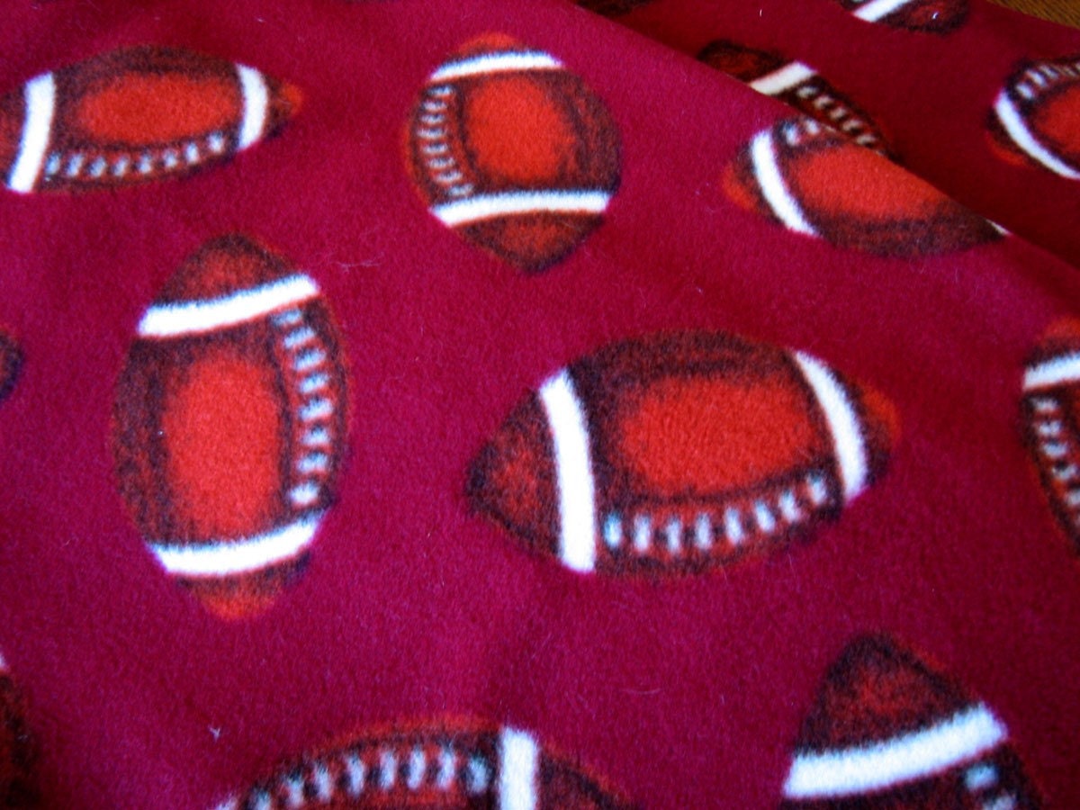 DESTASH - Maroon Football Fleece 1.5 yards