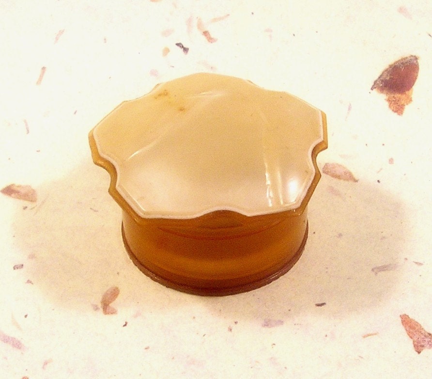 Vintage Celluloid Ointment Jar