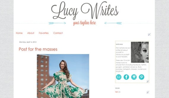 Lucy - Blogger Template