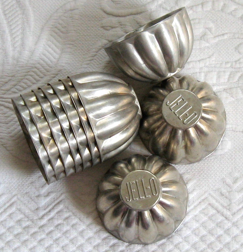 Vintage Lot of Ten JELLO MOLDS 1930s