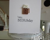 Quilled beer mug - happy beerthday